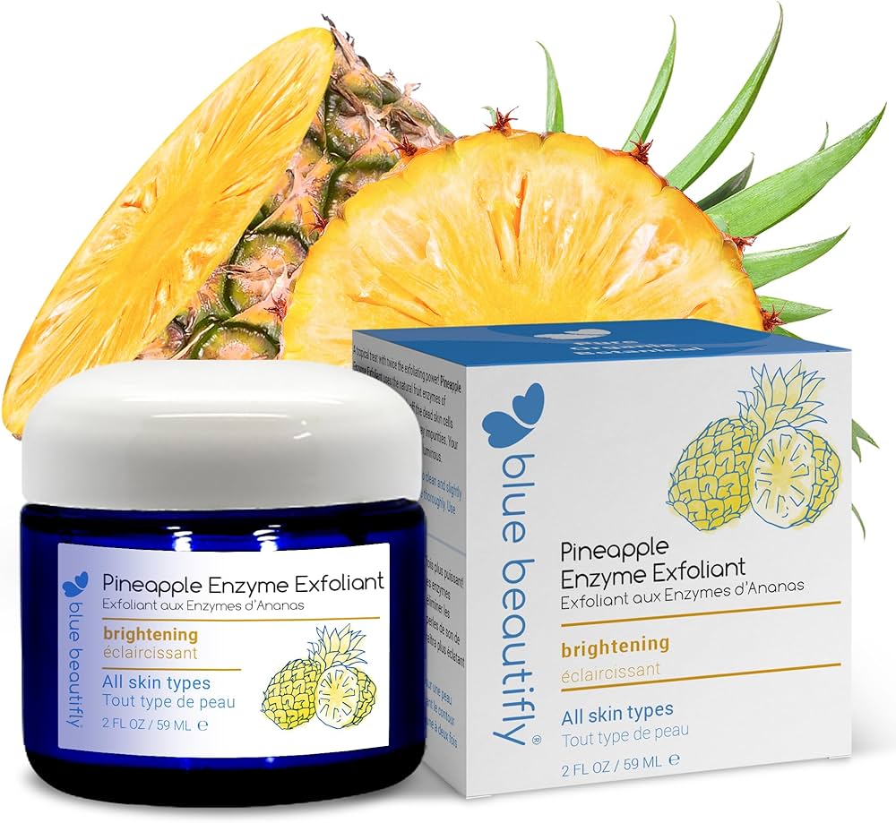 Schemat molekularny bromelainy pokazujący strukturę proteazy trawiącej białka