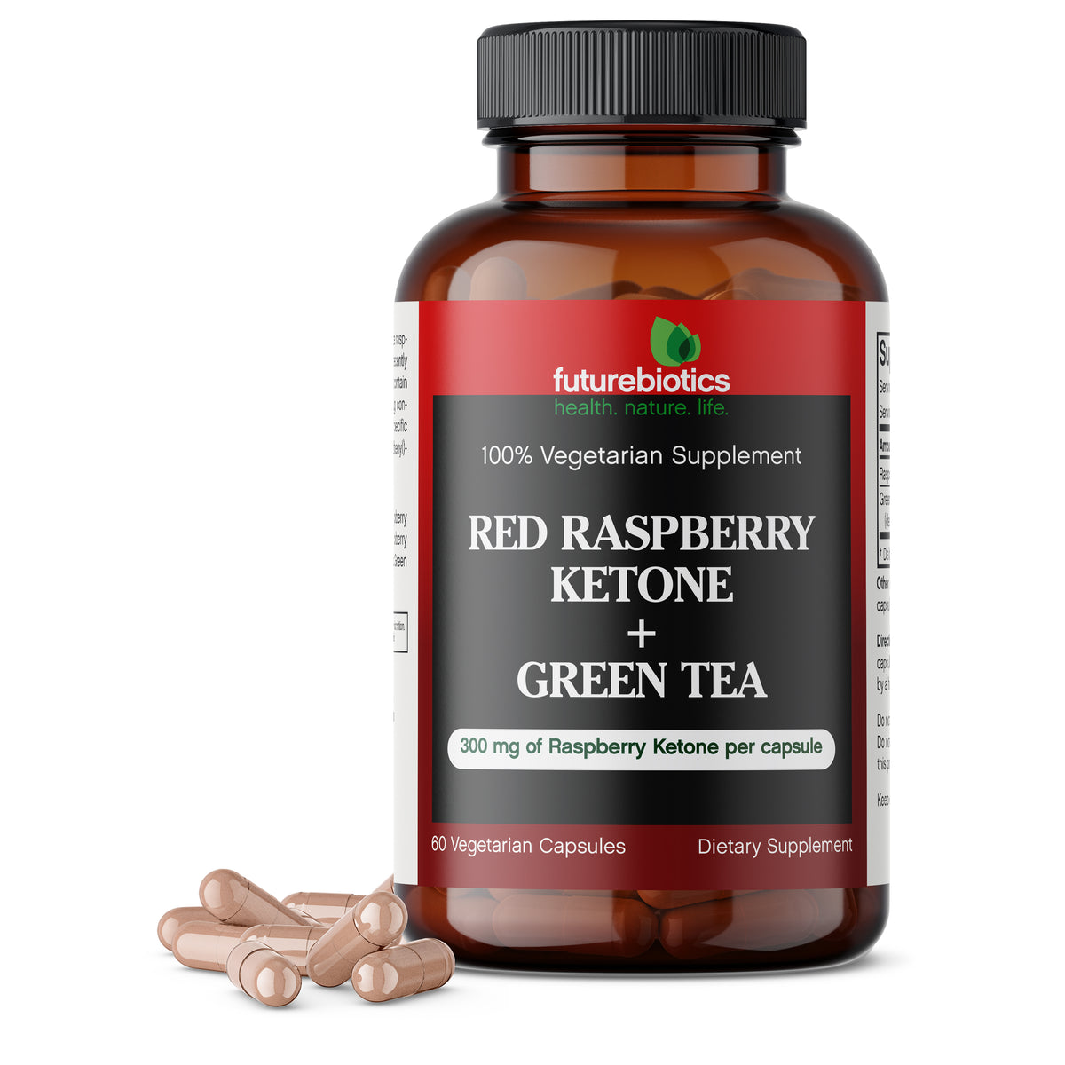 naukowiec w laboratorium badający czerwony ekstrakt malinowy